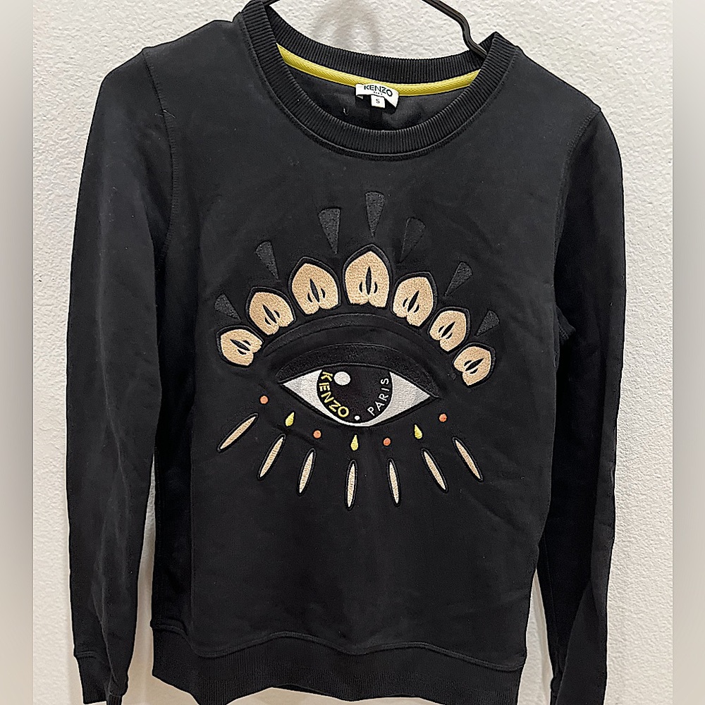 KENZO Eye Sweatshirt Black/Gold - S